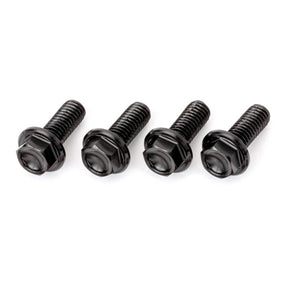 DRC Aluminium M6 Flange Bolts 20mm - Black (4 Pack)