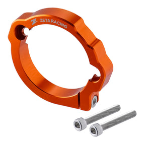 Zeta Exhaust Flange Guard - KTM / Husqvarna / GasGas 2-Stroke - Orange