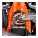 Zeta Exhaust Flange Guard - KTM / Husqvarna / GasGas 2-Stroke - Orange