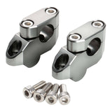 Zeta Handlebar Rise Kit 20mm Offset / 26mm Height - 22.2mm Bar - Titanium