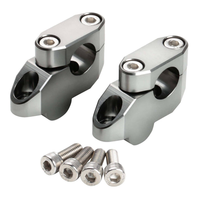 Zeta Handlebar Rise Kit 20mm Offset / 26mm Height - 22.2mm Bar - Titanium
