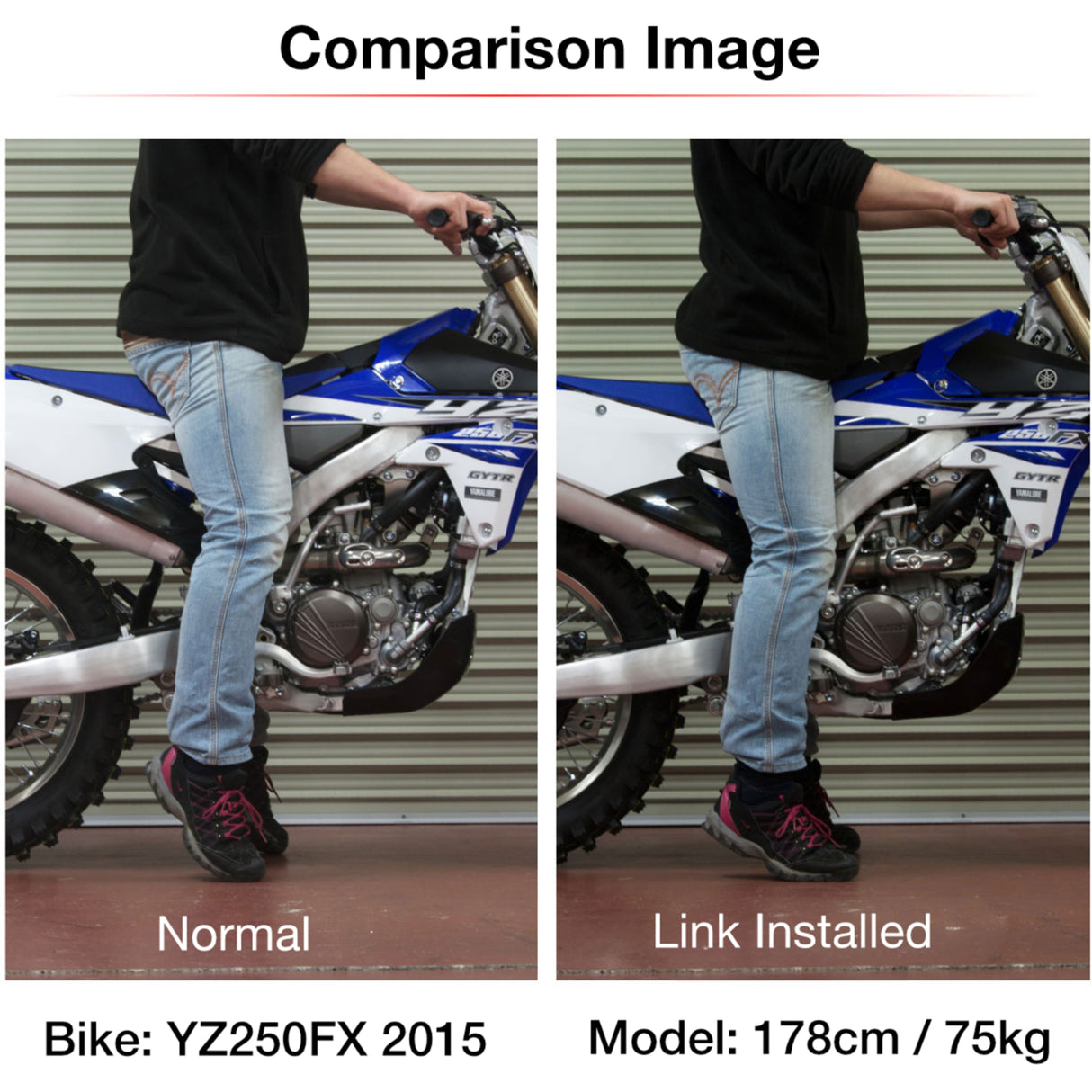 Zeta RSL Low Down Link -30mm - Honda CRF1000L Africa Twin - Red