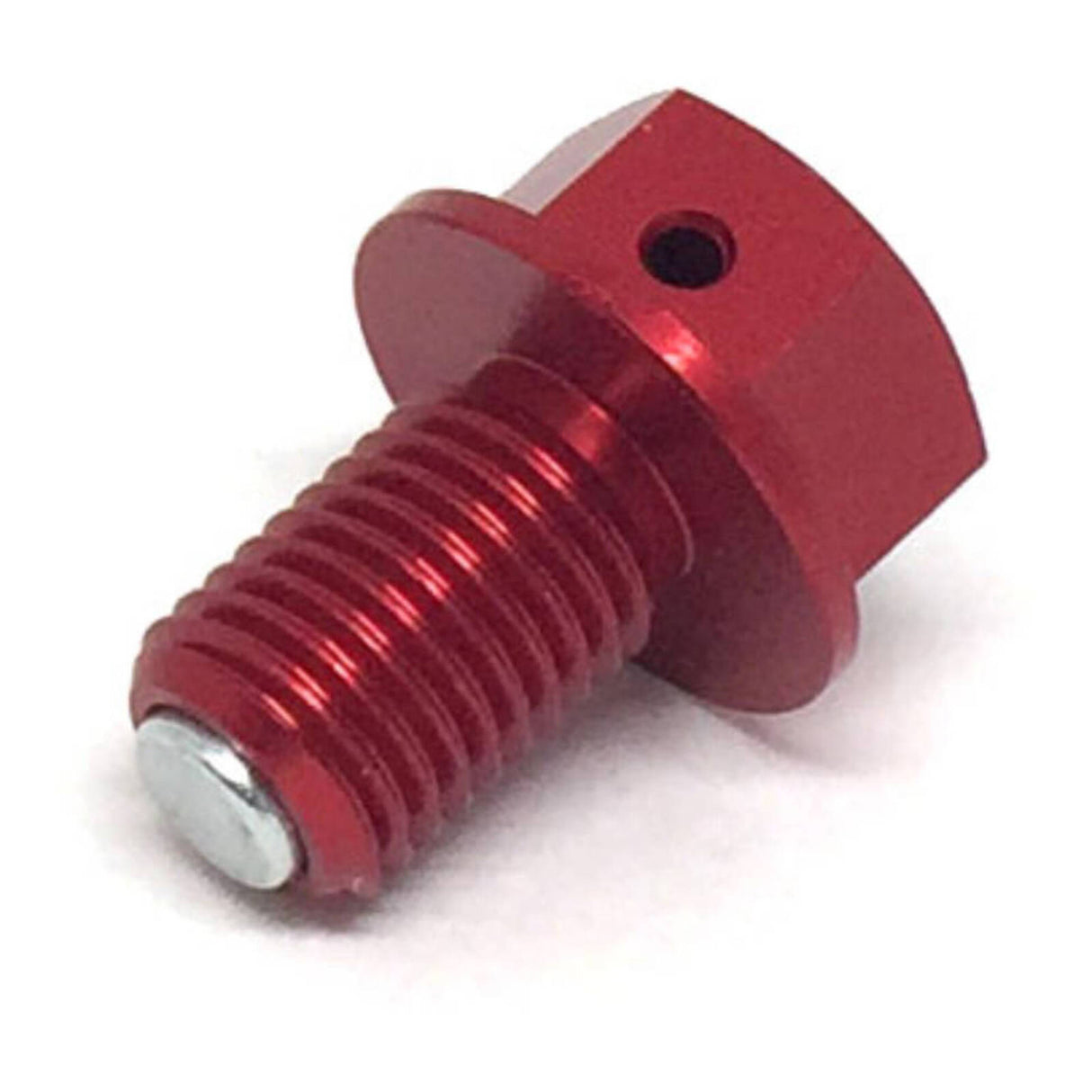 Zeta Magnetic Drain Bolt M10 x 15 P1.25 - Red