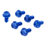 Zeta Fork Guard Bolt Set (6 Pack)- Yamaha - Blue