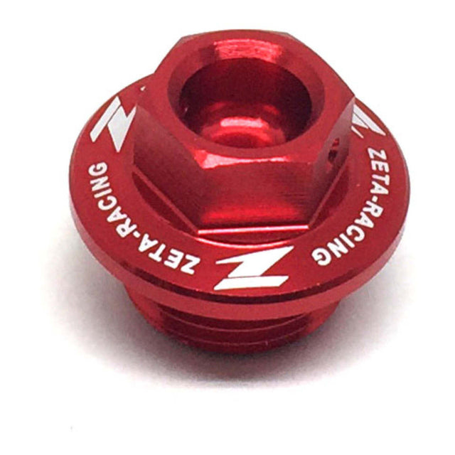 Zeta Oil Filler Plug - Kawasaki KX250 ('05-'07), KX250F / KX450F ('04-) - Red