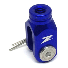 Zeta Rear Brake Clevis - Kawasaki KX / KLX, Suzuki RM / DR-Z400 - Blue