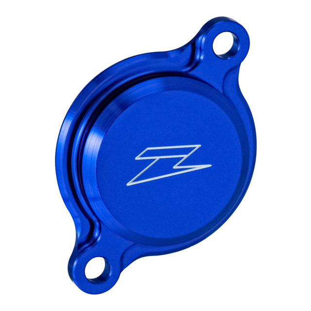 Zeta Oil Filter Cover- Assorted Yamaha Models - Blue