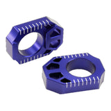 Zeta Rear Axle Block - Yamaha YZ / YZF ('07-'08), WR250R / WR250X - Blue