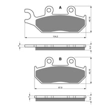 Load image into Gallery viewer, GOLDfren Brake Pads Off-Road Racing GF033 - K5 (PR58)