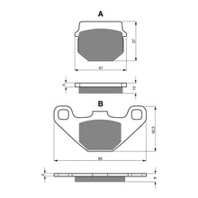 Load image into Gallery viewer, GOLDfren Brake Pads Off-Road Racing GF042 - K5 (PR23)