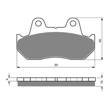 Load image into Gallery viewer, GOLDfren Brake Pads Sintered Sports GF050 - S3 (PH17 / PH19)