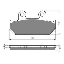 Load image into Gallery viewer, GOLDfren Brake Pads Sintered Sports GF051 - S3 (PH40)