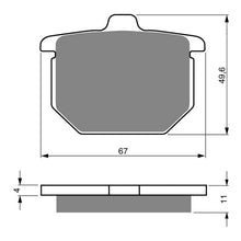 Load image into Gallery viewer, GOLDfren Brake Pads GF080 - S3