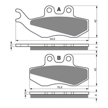 Load image into Gallery viewer, GOLDfren Brake Pads Sintered Sports GF122 - S3 ( PH173 )