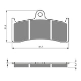 GOLDfren Brake Pads Sintered Sports GF126 - S3 ( PH230 )