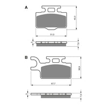 Load image into Gallery viewer, GOLDfren Brake Pads Off-Road Racing GF167 - K5 ( PR282 )