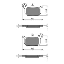 Load image into Gallery viewer, GOLDfren Brake Pads Off-Road Racing GF190 - K5 ( PR320 )