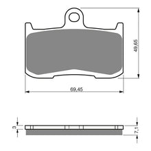 Load image into Gallery viewer, GOLDfren Brake Pads Sintered Sports GF207 - S3 ( PH307 )