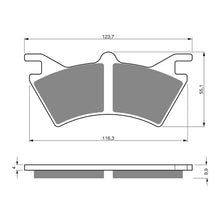 Load image into Gallery viewer, GOLDfren Brake Pads Off-Road Racing GF208 - K5 ( PR286 )