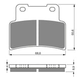 GOLDfren Brake Pads Sintered Sports GF251 - S3 ( P377 )