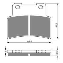 Load image into Gallery viewer, GOLDfren Brake Pads Sintered Sports GF251 - S3 ( P377 )