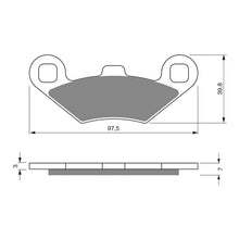Load image into Gallery viewer, GOLDfren Brake Pads Off-Road Racing GF280 - K5 ( PR159 )