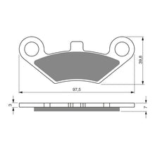 Load image into Gallery viewer, GOLDfren Brake Pads Sintered Sports GF284 - S3
