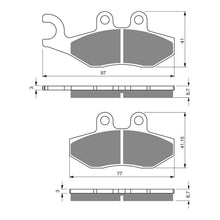 Load image into Gallery viewer, GOLDfren Brake Pads GF293 - S3
