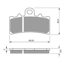 Load image into Gallery viewer, GOLDfren Brake Pads Sintered Sports GF305 - S3 ( PH439 )