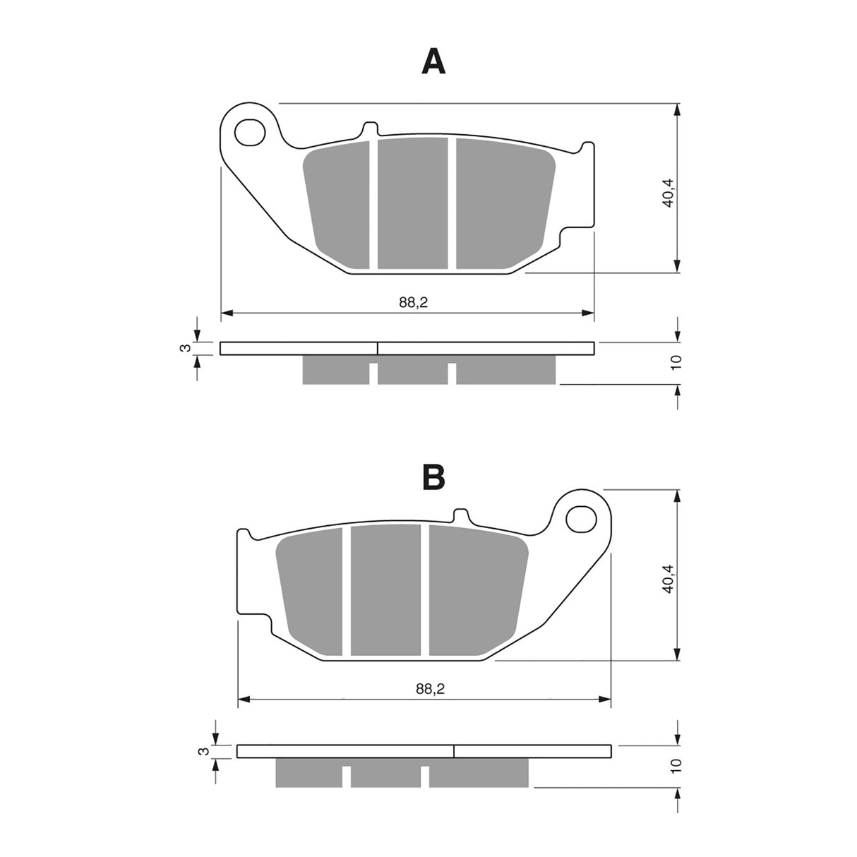 GOLDfren Brake Pads Sintered Sports GF311 - S3 ( PH459 )