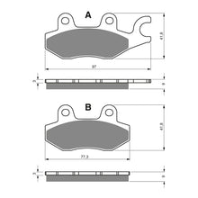Load image into Gallery viewer, GOLDfren Brake Pads Sintered Sports GF332 - S3 ( PH207 )