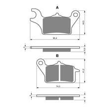 Load image into Gallery viewer, GOLDfren Brake Pads Sintered Sports GF358 - S3 ( P481 )