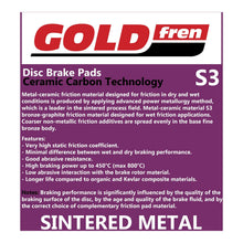 Load image into Gallery viewer, GOLDfren Brake Pads Sintered Sports GF386 - S3