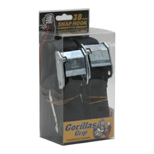 Load image into Gallery viewer, Gorillas Grip Tie Down 38mm S-Hook - Black / Black Loop