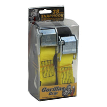 Load image into Gallery viewer, Gorillas Grip Tie Down 38mm S-Hook - Black / Yellow Loop