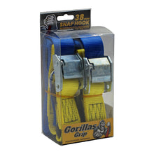 Load image into Gallery viewer, Gorillas Grip Tie Down 38mm S-Hook - Blue / Yellow Loop