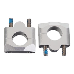 Whites Handlebar Mount 1-1/8 Taper Adaptor Silver
