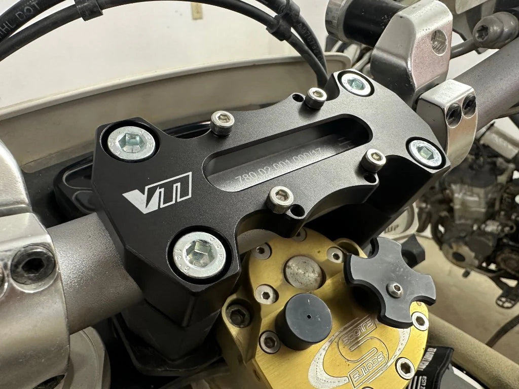 Vanasche AMPS Handlebar Top Clamp with GPS Mount Pattern 38x90