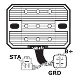 J&N Regulator Rectifier (230-58062) (AHRASU6018)