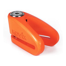 Load image into Gallery viewer, Kovix KV1Z Disc Lock Orange 6mm Pin with Reminder Cable