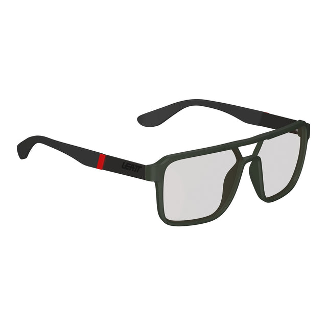 Leatt TheViz Sunglasses Pyrenees - Satin Green Polarized Silver 20 VLT