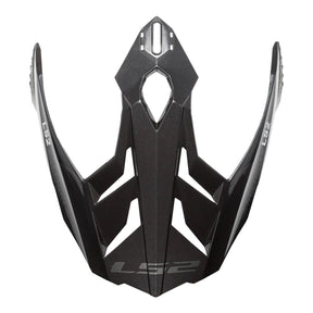 LS2 MX701 Frontier Helmet Peak - Gloss Titanium / Red