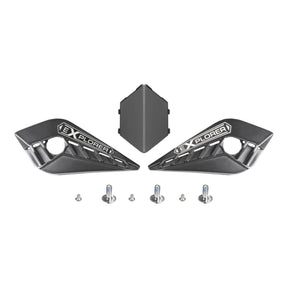 MX701 Carbon Cover Side Screw Peak Matt Black