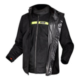 LS2 Riva Men's Jacket - Light Grey / Hi-Vis Orange