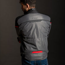 Load image into Gallery viewer, LS2 Riva Men's Jacket - Black / Dark Grey / Red