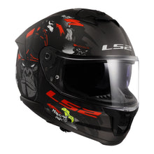 Load image into Gallery viewer, LS2 FF808 Stream II Angry Monkey Helmet - Matte Black / Red 06