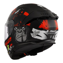 Load image into Gallery viewer, LS2 FF808 Stream II Angry Monkey Helmet - Matte Black / Red 06