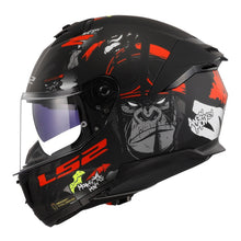 Load image into Gallery viewer, LS2 FF808 Stream II Angry Monkey Helmet - Matte Black / Red 06