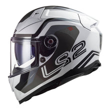 Load image into Gallery viewer, LS2 FF811 Vector II Metric Helmet - White / Titanium / Silver
