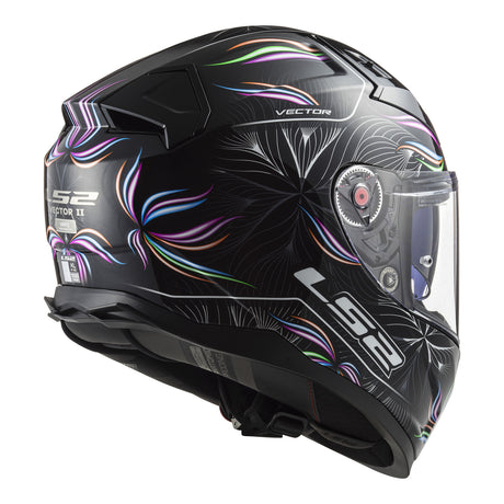 LS2 FF811 Vector II Tropical Helmet - Black / White 06